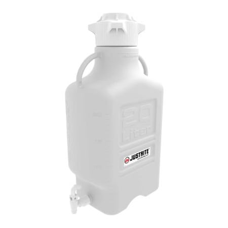 Justrite Justrite Carboy With Spigot, PP, 20-Liter 12941